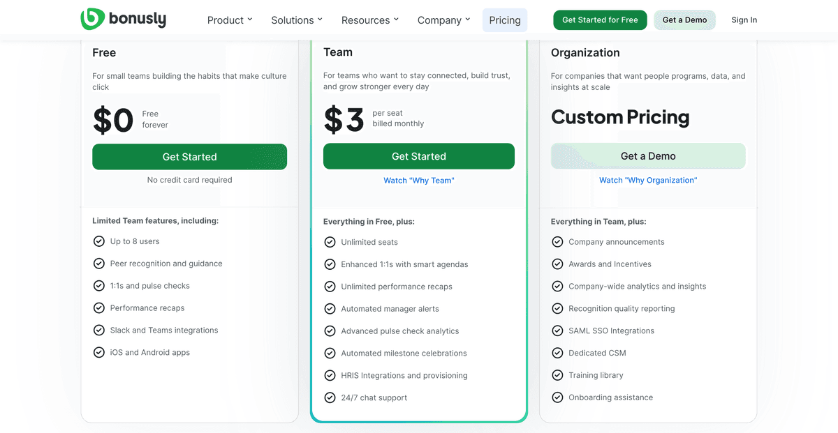 Bonus.ly Posts Examples Bonusly Alternative: Peer Kudos Without Per-Seat Fees or Reward Budgets